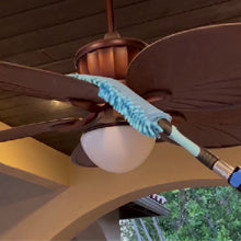 Microfiber Flexible Ceiling Fan Duster with Washable Chenille Dusting Cloth (Pole Not Included)